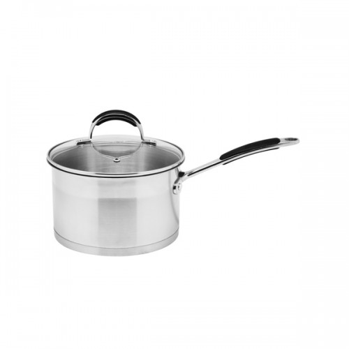 Prime Cook Stainless Steel 2.6-quart Saucepan with Glass Lid