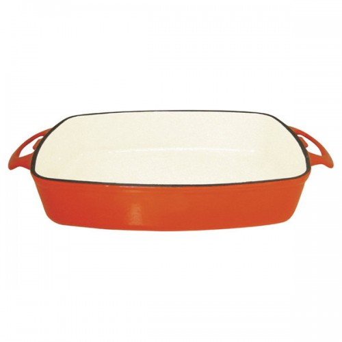 Le Cuistot Red Enameled Cast-Iron Skillet