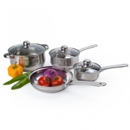 Alpine Cuisine Stainless Steel Cookware 7-piece Set