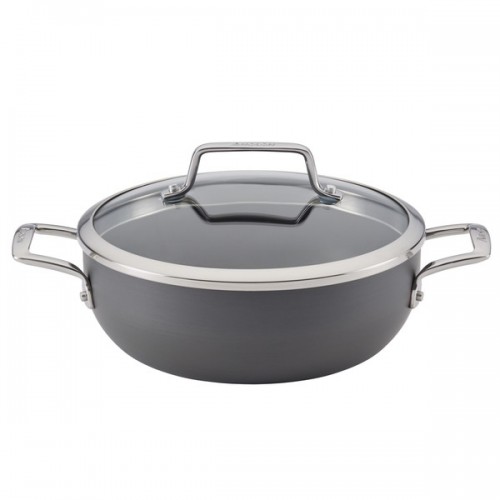 Anolon Authority Hard-anodized Nonstick 3 1/2-quart Grey Covered Casserole