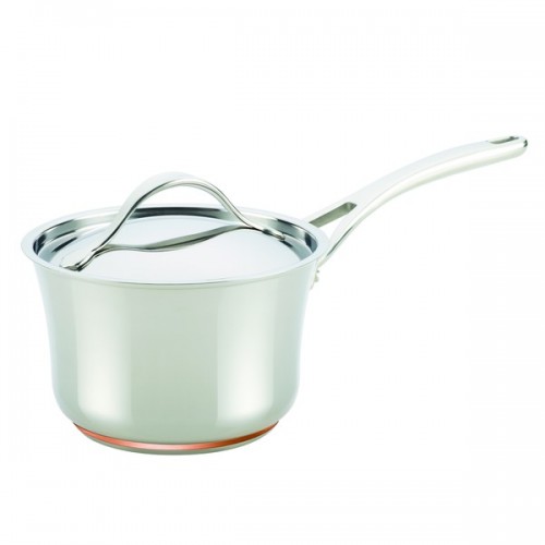 Anolon Nouvelle Copper Stainless Steel 3 1/2-quart Covered Saucepan