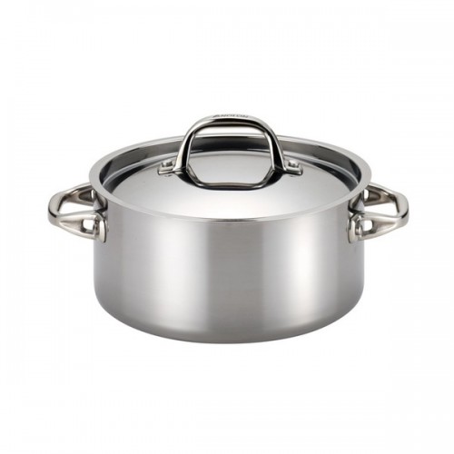 Anolon Tri-Ply Clad Stainless Steel 5-quart Covered Dutch Oven