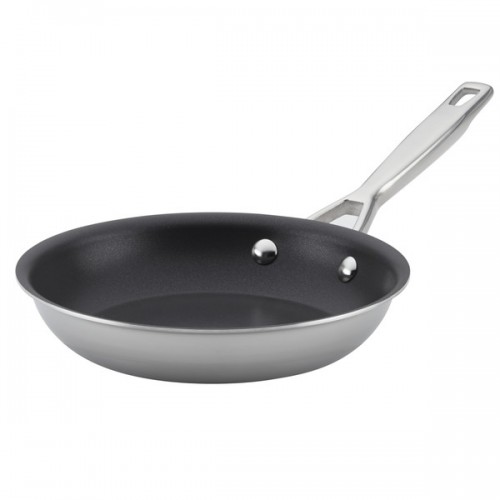 Anolon(r) Tri-Ply Clad Stainless Steel Nonstick French Skillet, 10.25-Inch