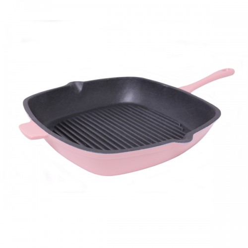 BergHOFF Neo Pink Cast Iron 11-inch Square Grill Pan