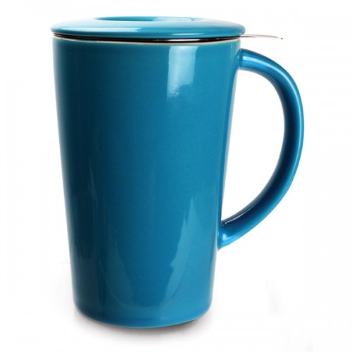 Ceramic Tea Brewing Mug Blue