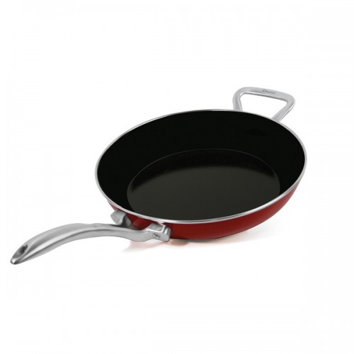 Chantal Chili Red 10-inch Copper Fusion Fry Pan