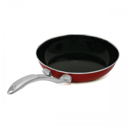 Chantal Chili Red 8-inch Copper Fusion Fry Pan