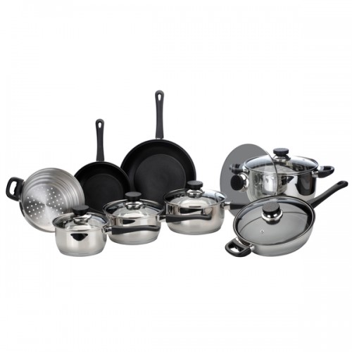 Cook & Co. 14-piece Stainless Steel Cookware set