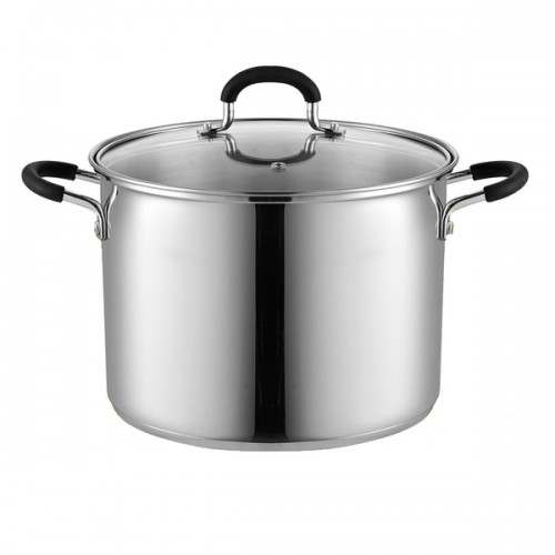 Cook N Home 02440 Stockpot Saucepot with Lid, Induction Compatible, 8 Qt Stainless steel