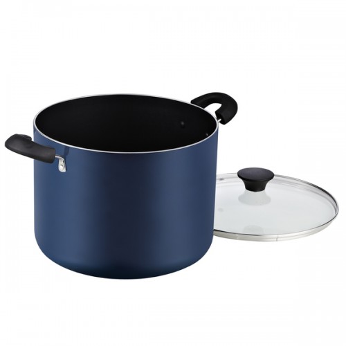 Cook N Home Nonstick Stockpot with Lid, 10.5 Quart, Blue