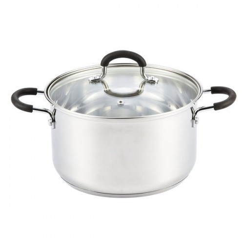 Cook N Home Silver Stainless Steel 5-quart Medium Stockpot with Lid