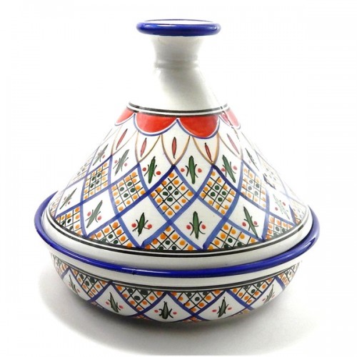 Handmade Le Souk Ceramique 'Tabarka' Cookable Tagine (Tunisia)