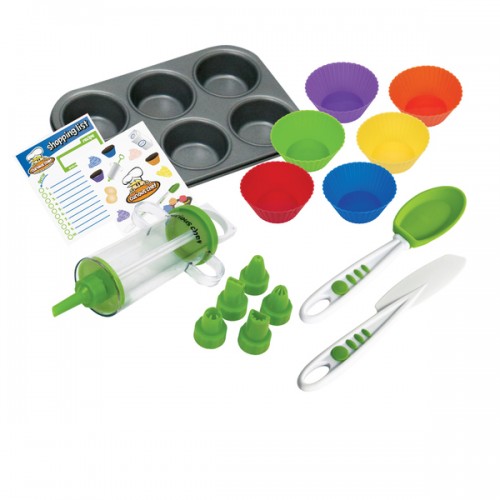 Cooking with Curious Chef 16-piece Silicone Cupcake and Decorating Bundle