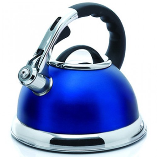 Creative Home Camille 3.0-quart Whistling Stainless Steel Opaque Blue Tea Kettle