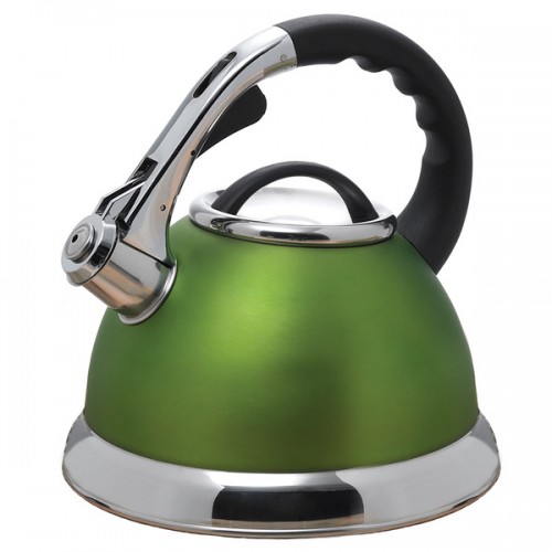 Creative Home Camille 3.0-quart Whistling Stainless Steel Opaque Chartreuse Tea Kettle
