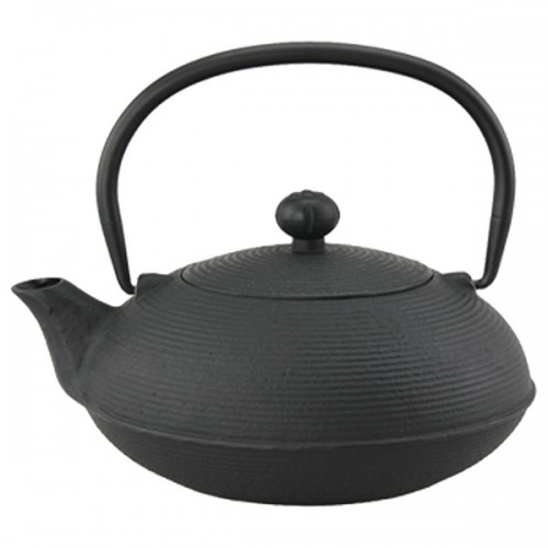 Creative Home Kyusu 20 oz. Cast Iron Tea Pot - Black