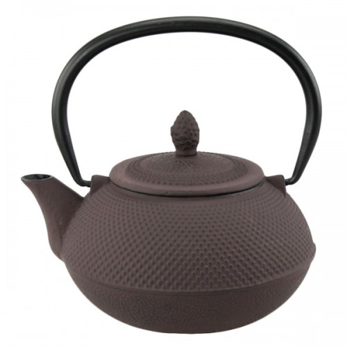 Creative Home Kyusu 30-ounce Cast Iron Brown Tea Pot