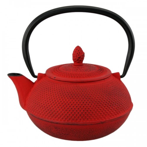 Creative Home Kyusu 30-ounce Cast Iron Red Tea Pot