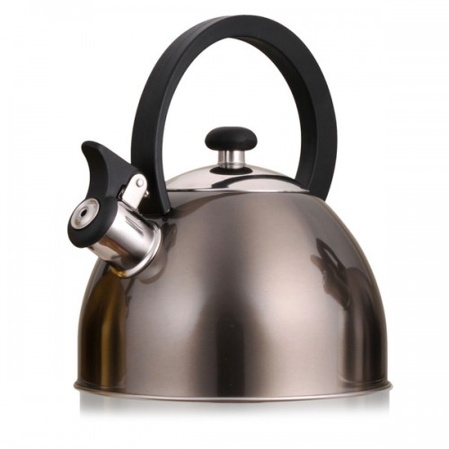 Creative Home Prelude 2.1-quart Whisting Stainless Steel Metallic Smoke Tea Kettle