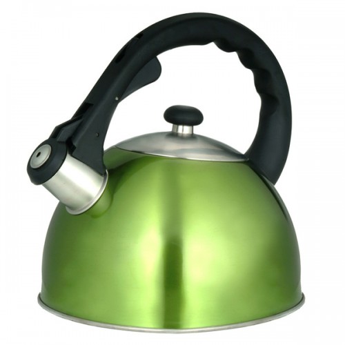 Creative Home Satin Splendor 2.8 Qt Whistling Stainless Steel Tea Kettle - Metallic Chartreuse