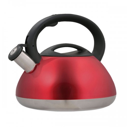 Creative Home Sphere 3 Qt Whistling Stainless Steel Tea Kettle - Metallic Cranberry