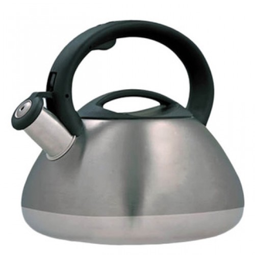 Creative Home Sphere 3 Qt Whistling Stainless Steel Tea Kettle - Metallic Smoke