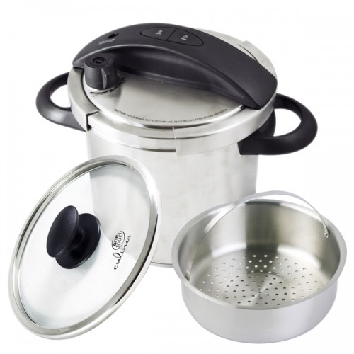 Culina One-Touch Stainless Steel Stovetop 6-quart Pressure Cooker