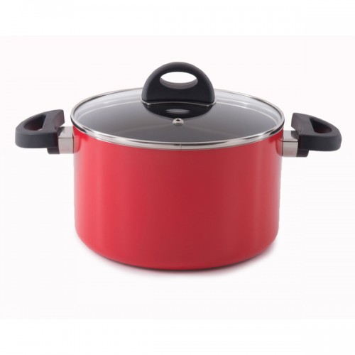 Eclipse 8-inch Red Covered Casserole Dish