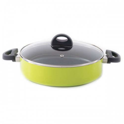 Eclipse Covered 2-handle 10.25-inch Lime Sautepan