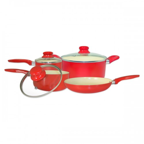 ExcelSteel Aluminum Cookware Set with Ceramic Non-Stick Coating