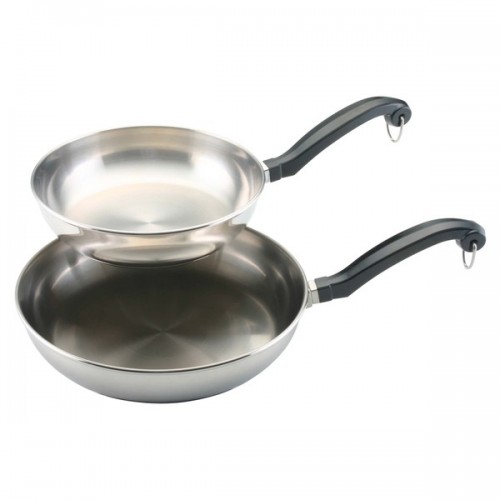 Farberware Classic Stainless Steel 8-inch and 10-inch 2-piece Skillet Set