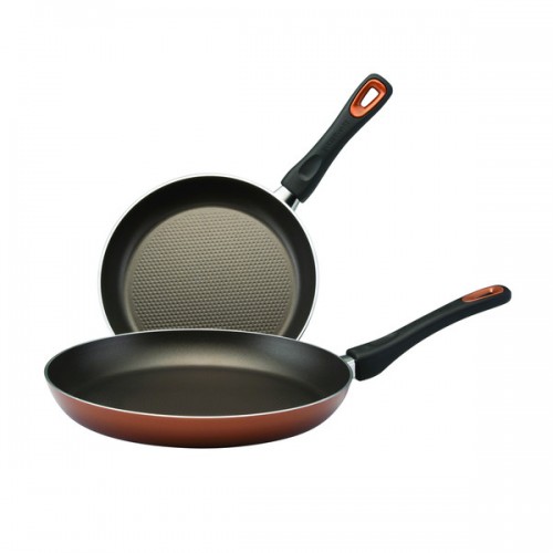Farberware Dishwasher Safe High Performance Nonstick 9-Inch and 11-Inch Skillet Twin Pack, Copper