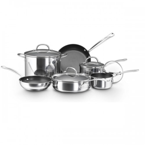 Farberware Millennium Nonstick Stainless Steel 10-piece Cookware Set