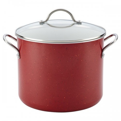 Farberware New Traditions Speckled Aluminum Nonstick Covered Stockpot