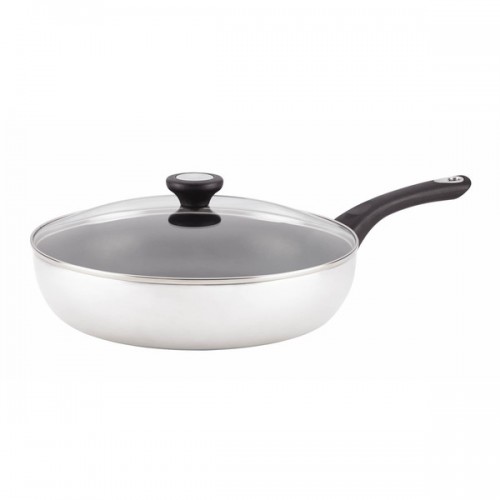 Farberware New Traditions Aluminum Nonstick 12-inch Covered Skillet