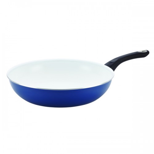 Farberware PURECOOK(tm) Ceramic Nonstick Cookware 12-1/2-Inch Deep Skillet