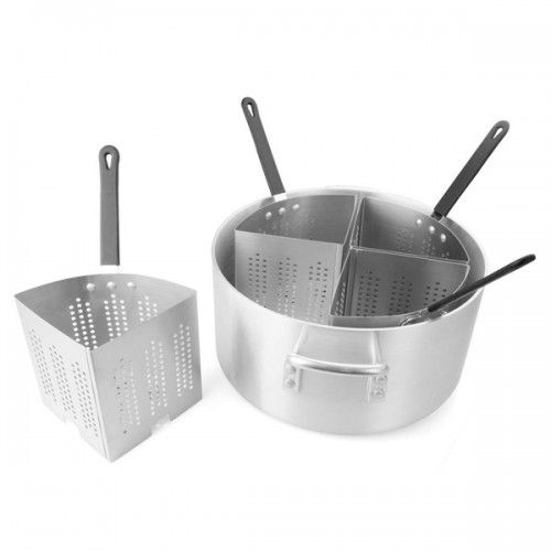 FortheChef Deluxe Aluminum 20-Quart Pasta Cooker Set