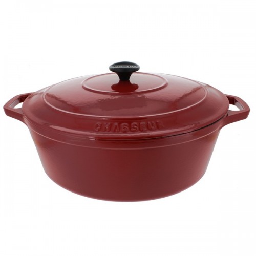French Home Chasseur 7.25-quart Red Oval Casserole