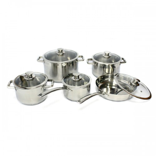 Gourmet Chef 10-piece Stainless Steel Cookware Set