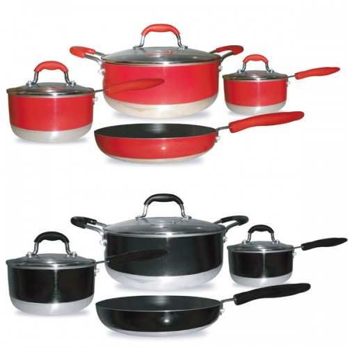 Gourmet Chef Induction Ready 7-piece Non-stick Cookware Set