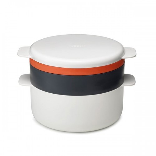 Joseph Joseph M-Cuisine 4-Piece Stackable Orange/Beige Microwave Cooking Set