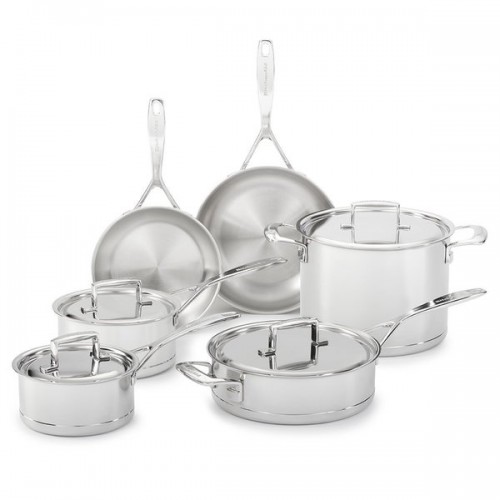 KitchenAid KCC7S10ST 7-ply Stainless Steel 10-piece Professional Cookware Set