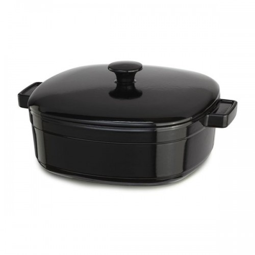 KitchenAid KCLI60CROB Streamline Black Cast Iron/Porcelain 6-Quart Casserole Dish