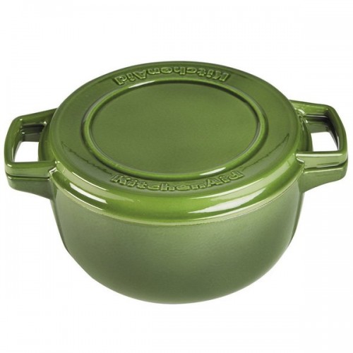 KitchenAid KCPI60CRIG Professional Ivy Green Cast Iron 6-quart Casserole Cookware