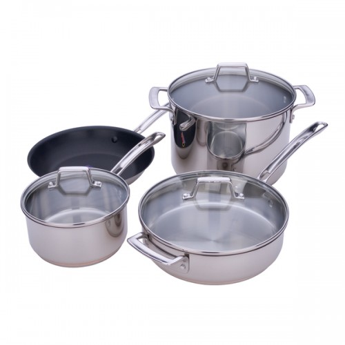 Miu Stainless Steel 7-piece Cookware Set