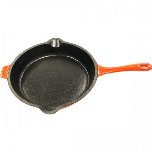 Neo 10-inch Orange Cast Iron Fry Pan