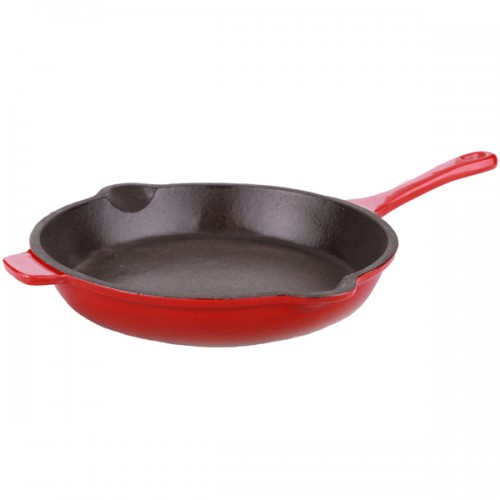 Neo 10-inch Red Cast Iron Fry Pan