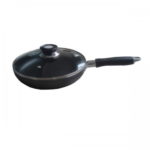 Wee's Beyond Black Aluminum 12.5-inch Nonstick Fry Pan With Lid