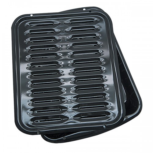 Porcelain Broiler Pan with Grill