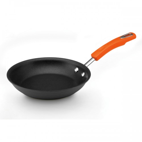 Rachael Ray Hard-anodized II Nonstick 8 1/2-inch Grey with Orange Handle Skillet
